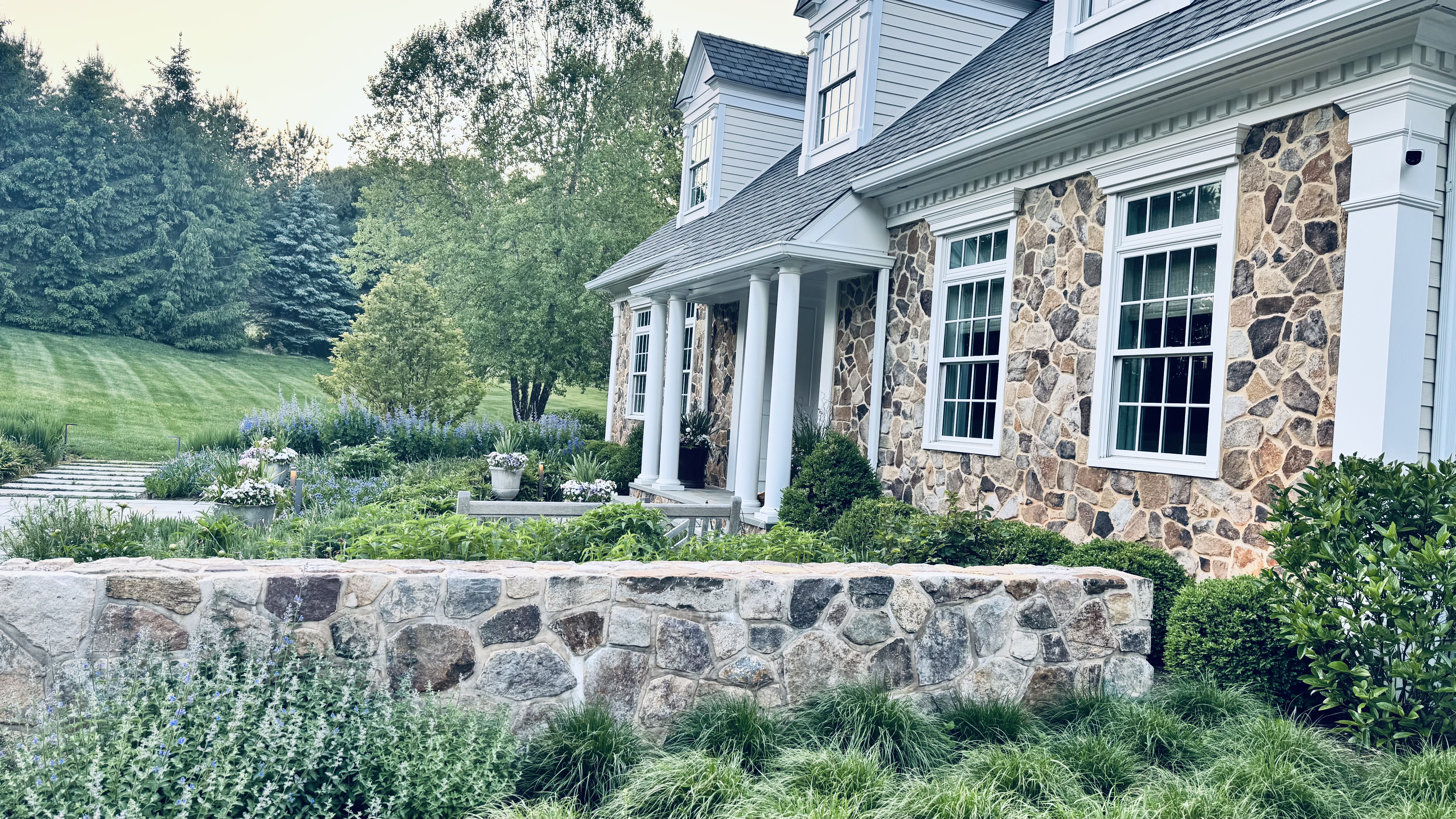 Classic colonial surrounded by gardens in Bernardsville